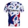 San Jose Earthquakes adidas 2026 Americana Pre-Match Jersey - White - Side View