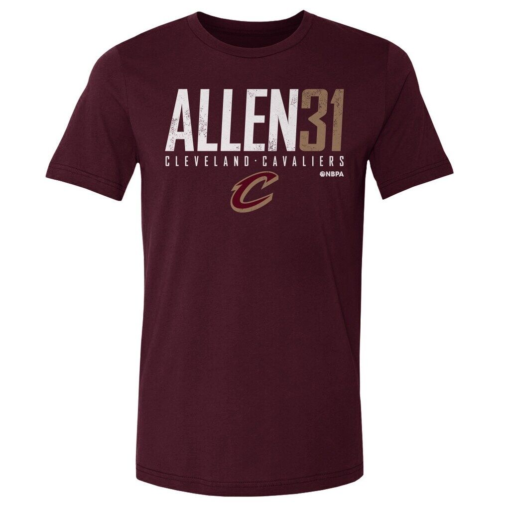 Jarrett Allen Cleveland Cavaliers 500 Level Elite Player T-Shirt – Wine