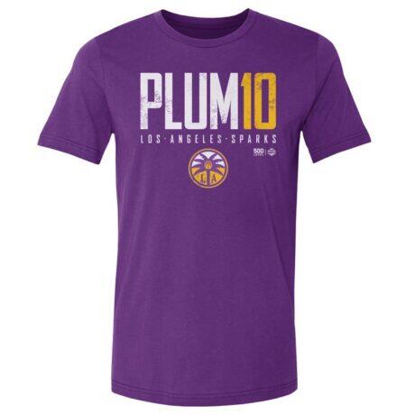 Kelsey Plum Los Angeles Sparks 500 Level Elite Player T-Shirt - Purple - Front View