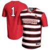 #1 Louisville Cardinals GameDay Greats Unisex Lightweight Soccer Fashion Jersey - Red - Front View