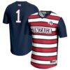 #1 Gonzaga Bulldogs GameDay Greats Unisex Lightweight Soccer Fashion Jersey - Navy - Front View