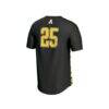 #25 Appalachian State Mountaineers GameDay Greats Unisex Lightweight Soccer Fashion Jersey - Black - Front View