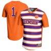#1 Clemson Tigers GameDay Greats Unisex Lightweight Soccer Fashion Jersey - Orange - Front View