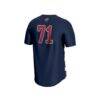 #71 Liberty Flames GameDay Greats Unisex Lightweight Soccer Fashion Jersey - Navy - Detail View