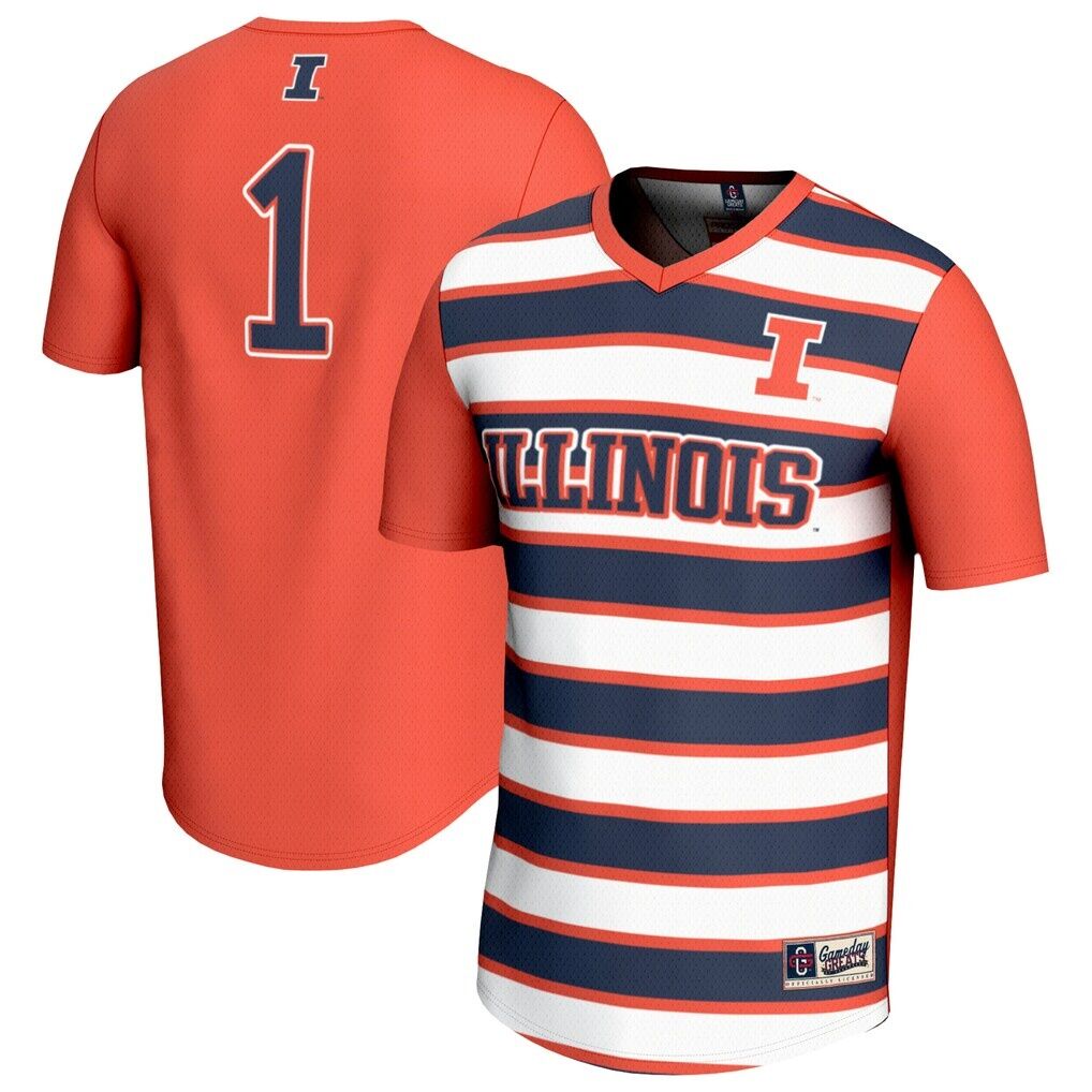 #1 Illinois Fighting Illini GameDay Greats Youth Lightweight Soccer Fashion Jersey