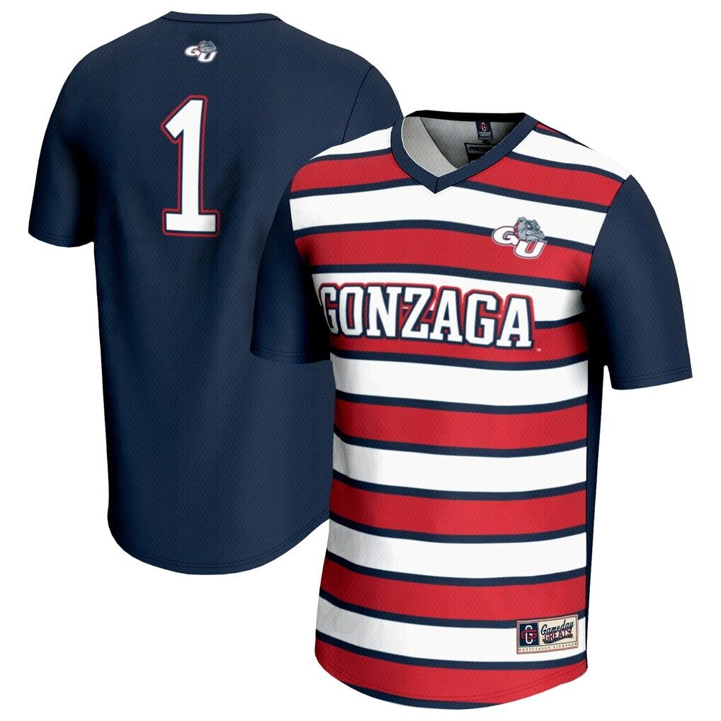 #1 Gonzaga Bulldogs GameDay Greats Youth Lightweight Soccer Fashion Jersey