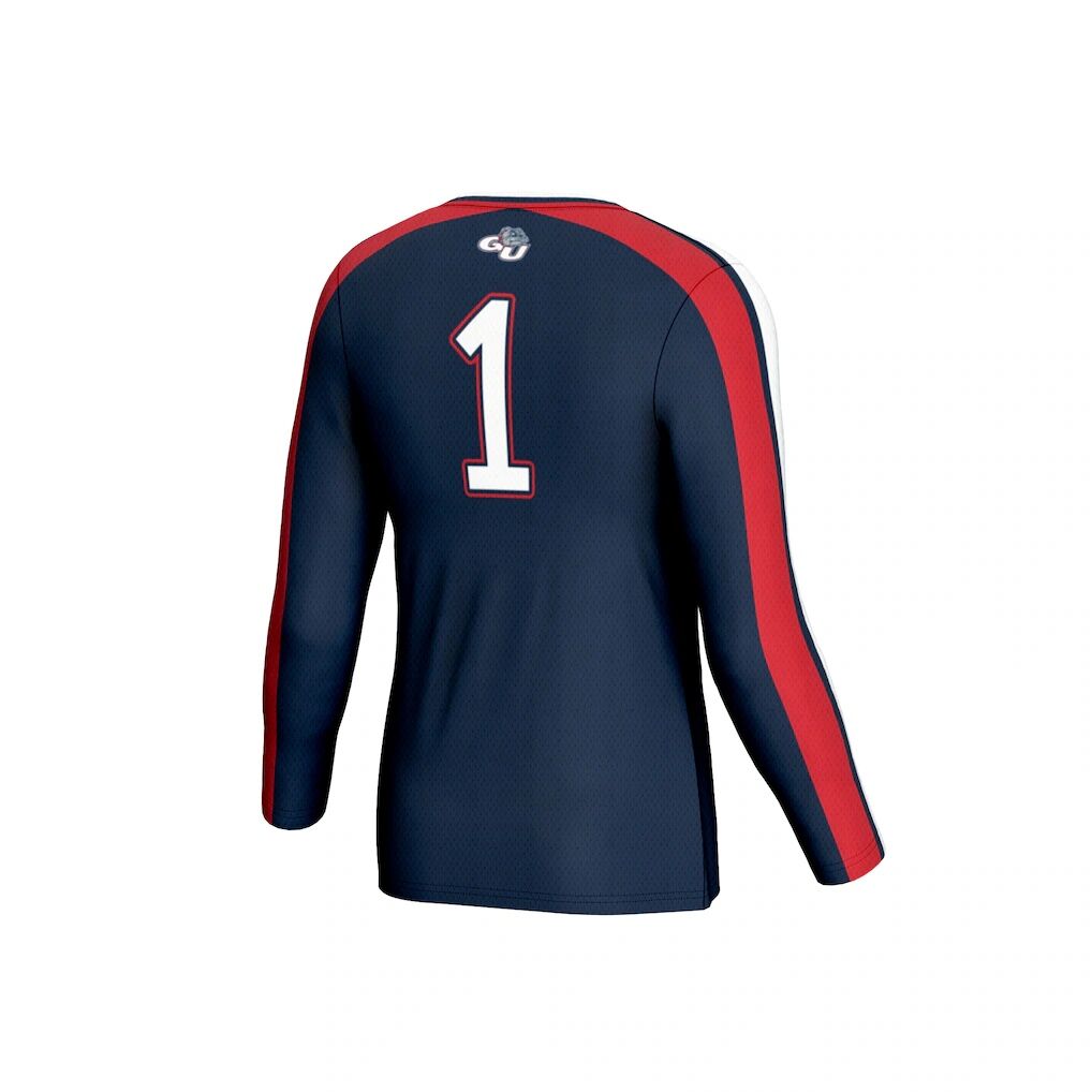 Gonzaga Bulldogs GameDay Greats Unisex #1 Lightweight Volleyball Fashion Jersey
