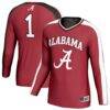 Alabama Crimson Tide GameDay Greats Unisex #1 Lightweight Volleyball Fashion Jersey - Crimson - Front View