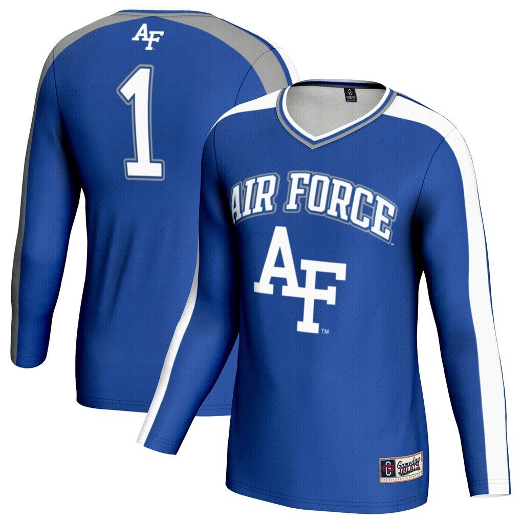Air Force Falcons GameDay Greats Unisex #1 Lightweight Volleyball Fashion Jersey - Royal