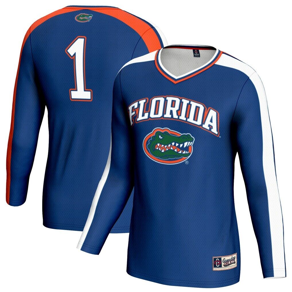 Florida Gators GameDay Greats Unisex #1 Lightweight Volleyball Fashion Jersey - Royal