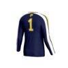 Cal Bears GameDay Greats Unisex #1 Lightweight Volleyball Fashion Jersey - Navy - Detail View