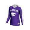 Kansas State Wildcats GameDay Greats Unisex #1 Lightweight Volleyball Fashion Jersey - Purple - Side View