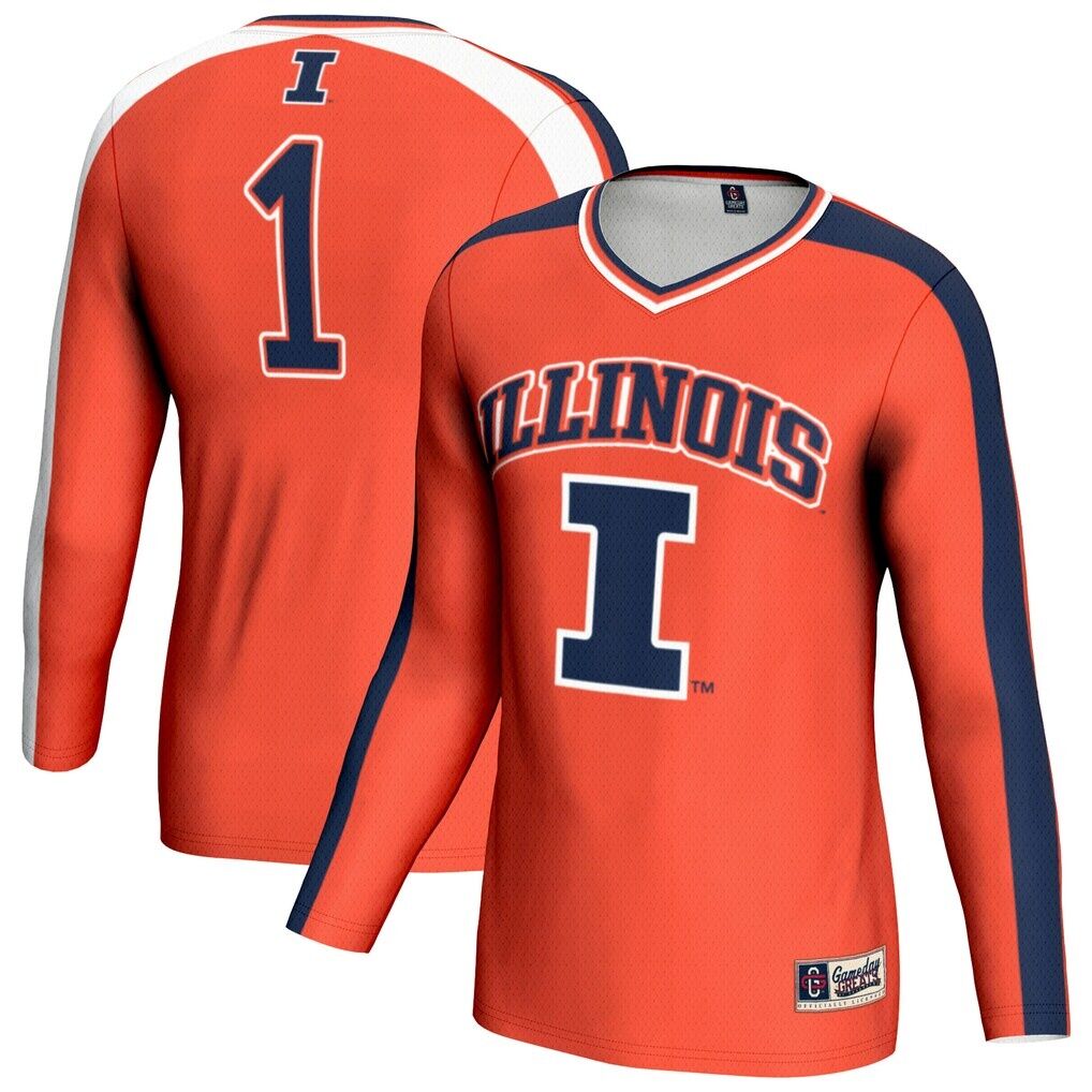 Illinois Fighting Illini GameDay Greats Youth #1 Lightweight Volleyball Fashion Jersey