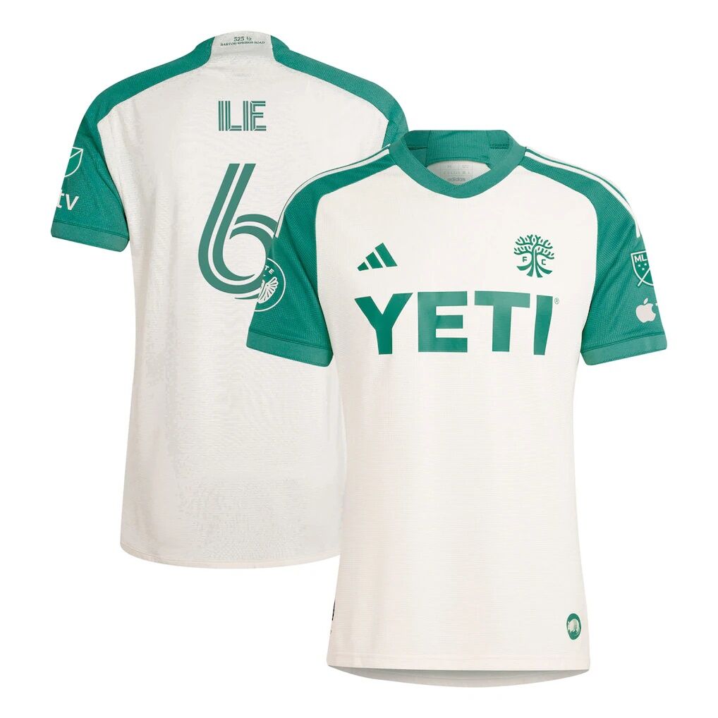 Ilie Sanchez Austin FC adidas 2024 The Armadillo Kit Authentic Player Jersey – Tan