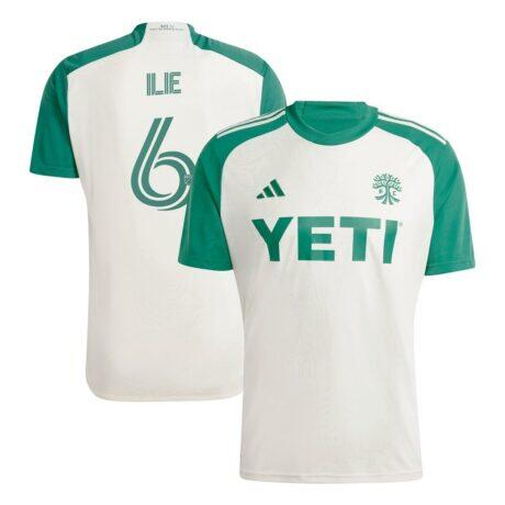 Ilie Sanchez Austin FC adidas 2024 The Armadillo Kit Replica Player Jersey - Tan - Front View