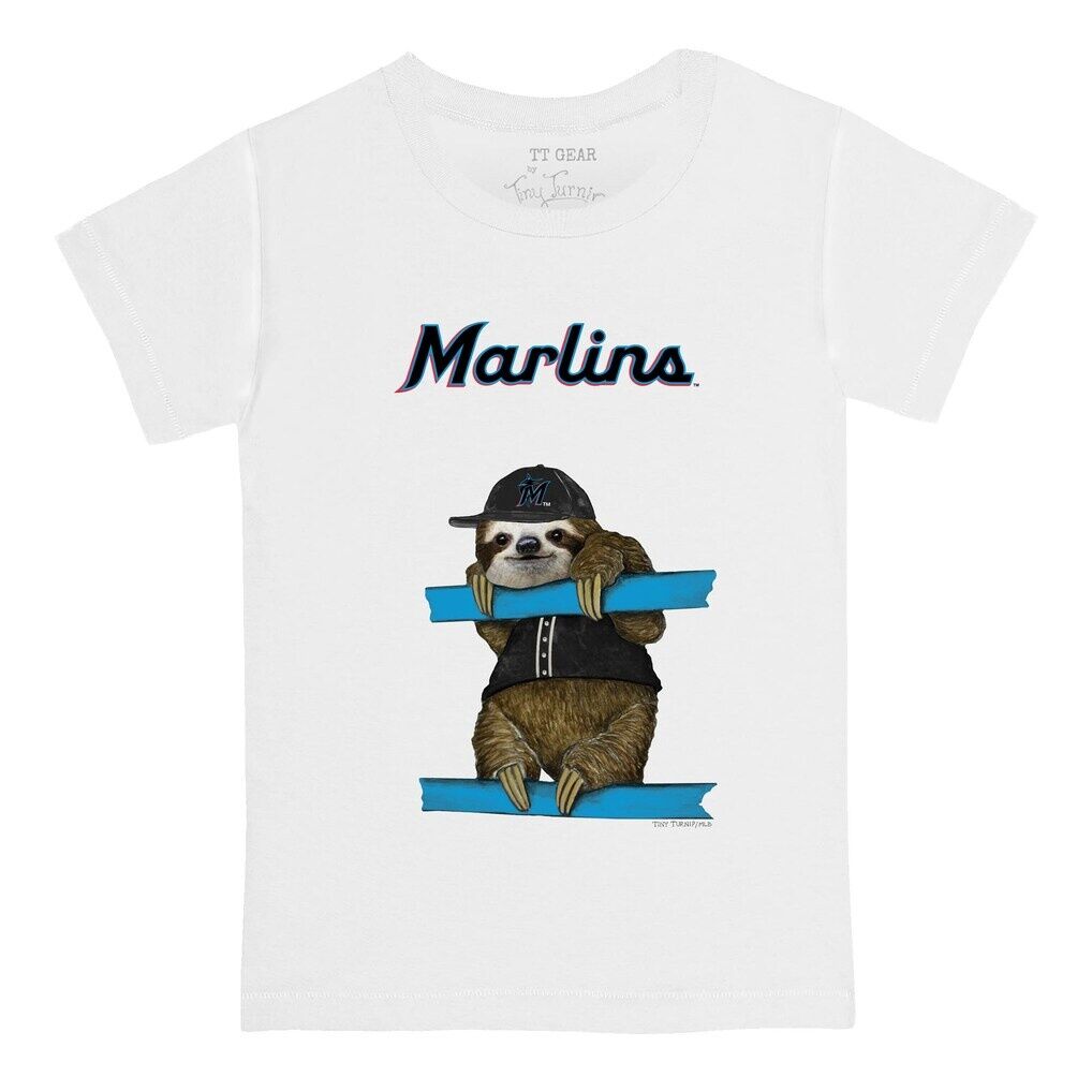 Miami Marlins Tiny Turnip Infant Sloth T-Shirt