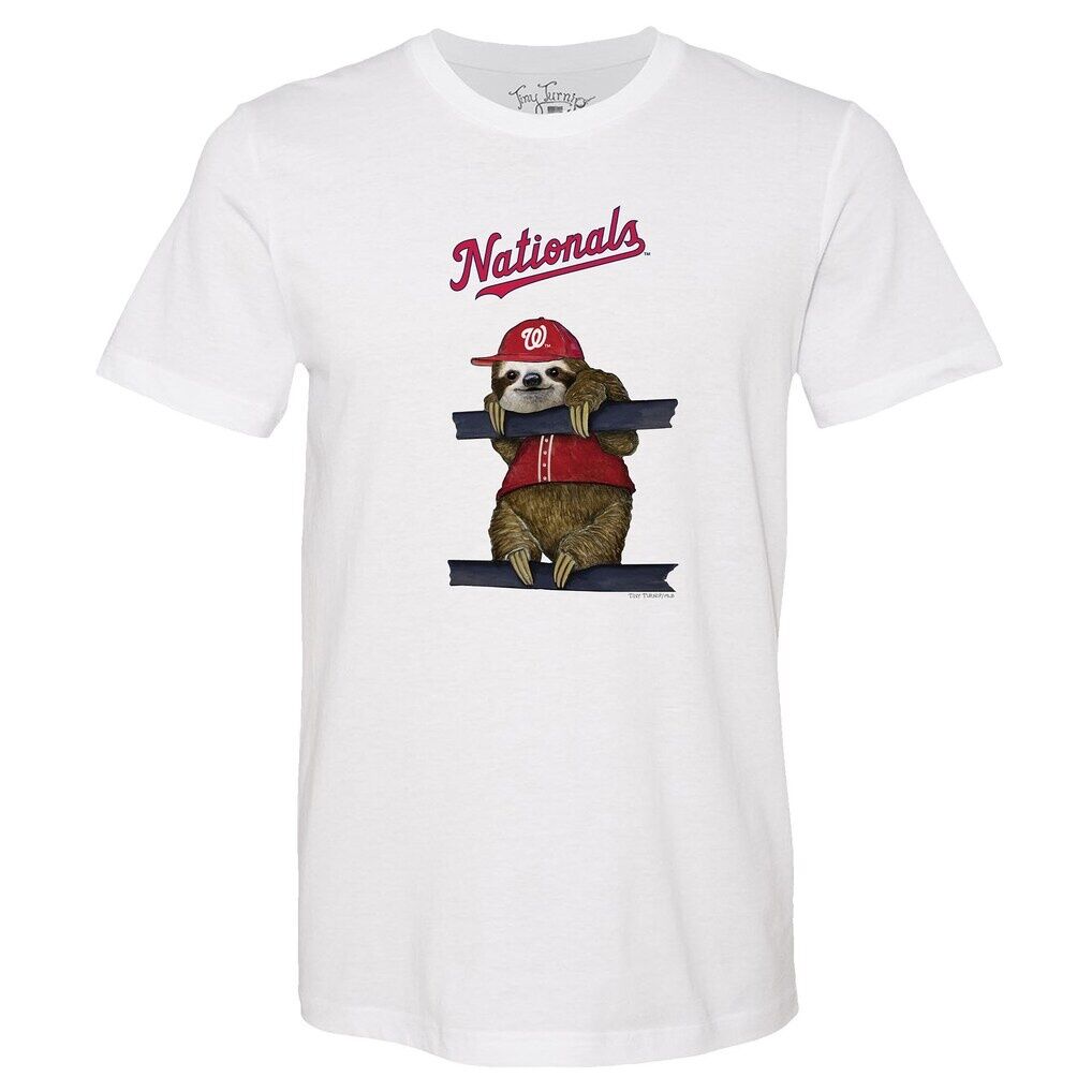 Washington Nationals Tiny Turnip Unisex Sloth T-Shirt