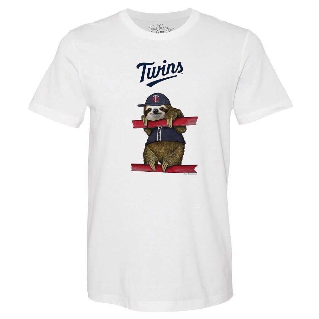 Minnesota Twins Tiny Turnip Unisex Sloth T-Shirt