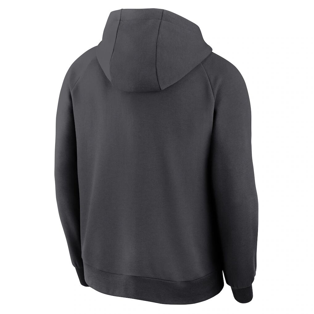 Pittsburgh Pirates Nike Authentic Collection Player Raglan Dri-FIT Full-Zip Hoodie - Anthracite