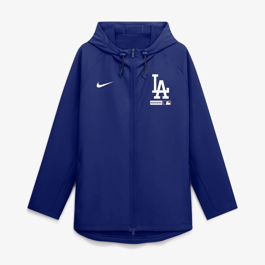 Los Angeles Dodgers Nike Authentic Collection Raglan Therma-FIT Full-Zip Hooded Jacket – Royal