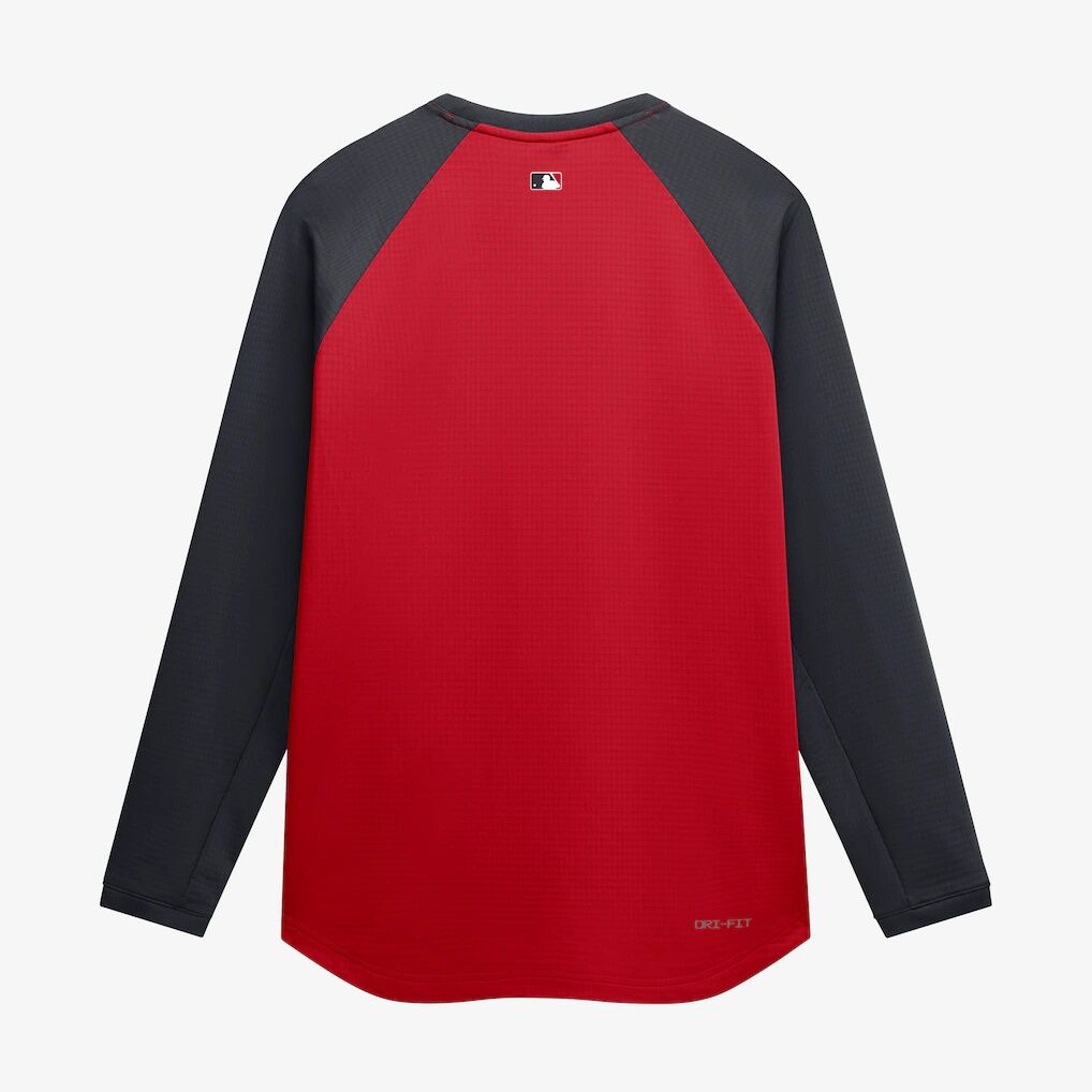 Cleveland Guardians Nike Authentic Collection Raglan Dri-FIT Sweatshirt
