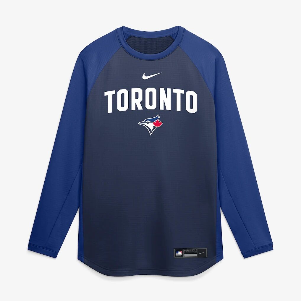 Toronto Blue Jays Nike Authentic Collection Raglan Dri-FIT Sweatshirt