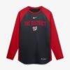 Washington Nationals Nike Authentic Collection Raglan Dri-FIT Sweatshirt - Navy - Alt1
