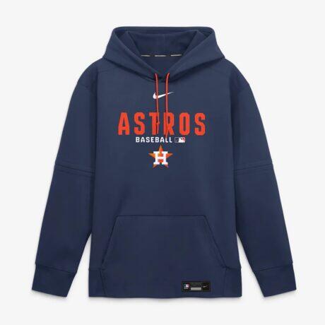 Houston Astros Nike Authentic Collection Therma-FIT Hoodie - Navy - Alt2