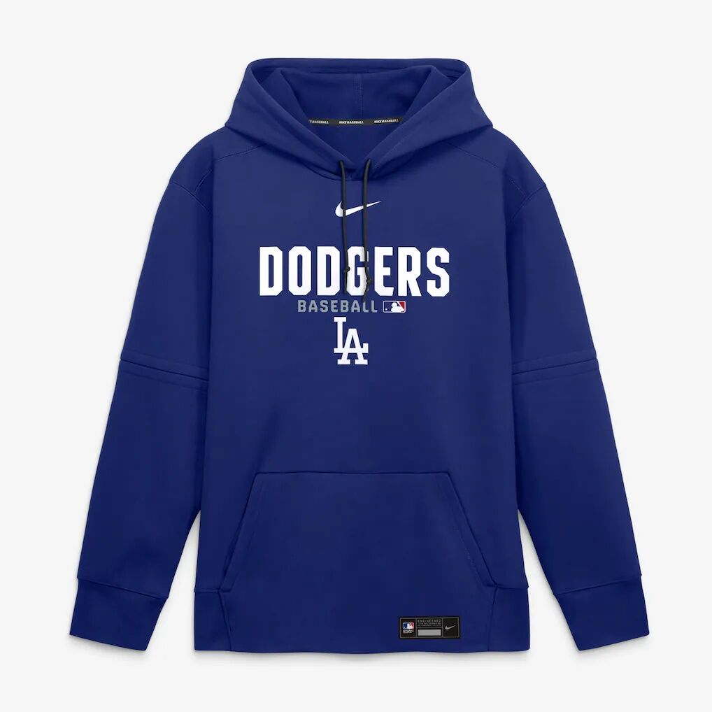 Los Angeles Dodgers Nike Authentic Collection Therma-FIT Hoodie – Royal