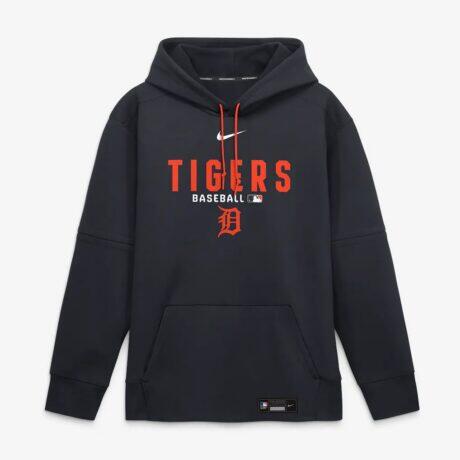 Detroit Tigers Nike Authentic Collection Therma-FIT Hoodie - Navy - Alt1