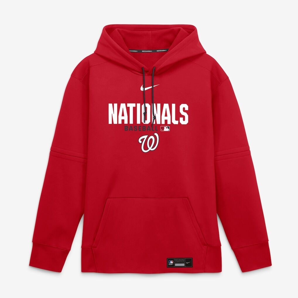 Washington Nationals Nike Authentic Collection Therma-FIT Hoodie