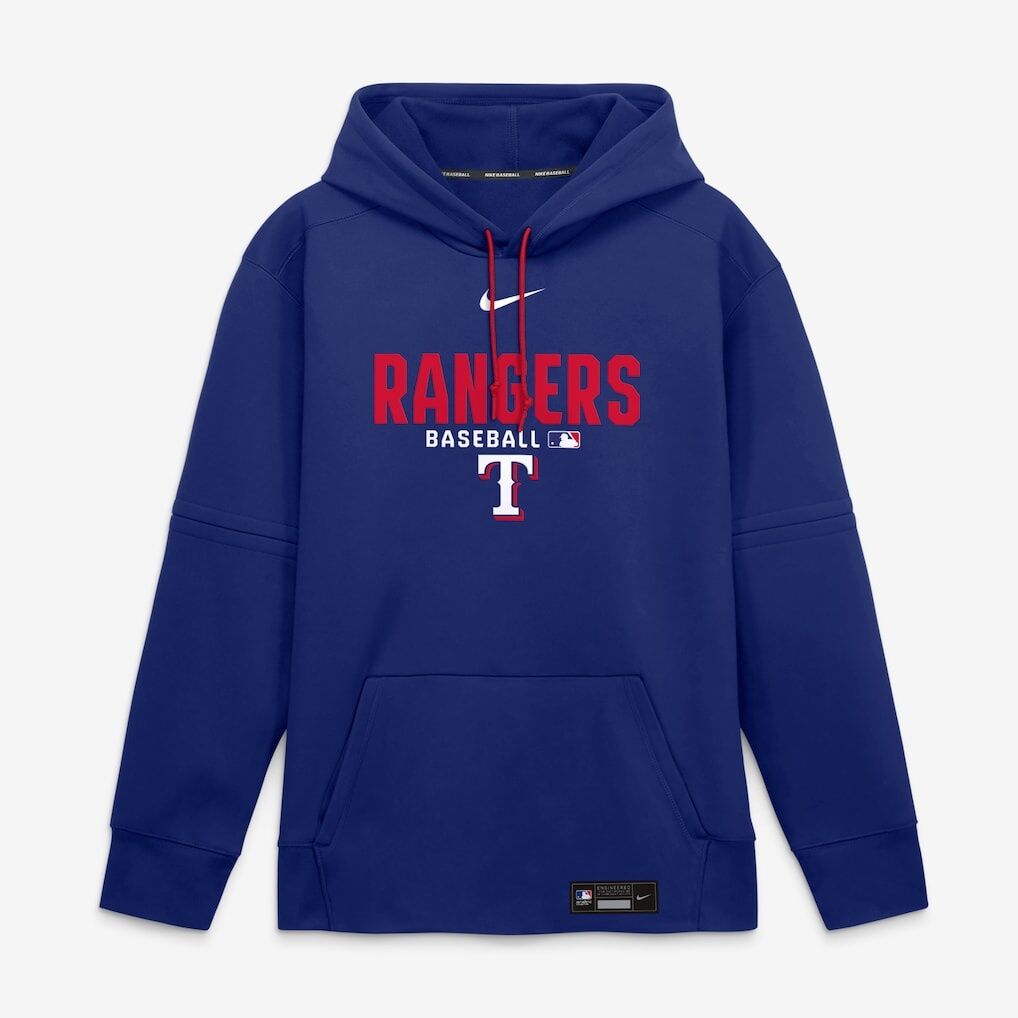 Texas Rangers Nike Authentic Collection Therma-FIT Hoodie – Royal