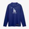 Los Angeles Dodgers Nike Authentic Collection Dri-FIT Long Sleeve Hooded T-Shirt - Royal - Alt1