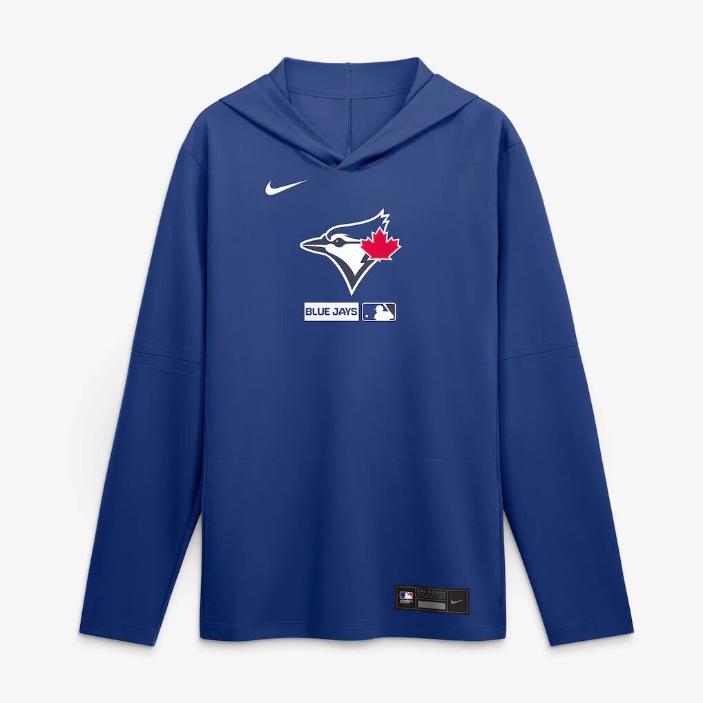 Toronto Blue Jays Nike Authentic Collection Dri-FIT Long Sleeve Hooded T-Shirt – Royal