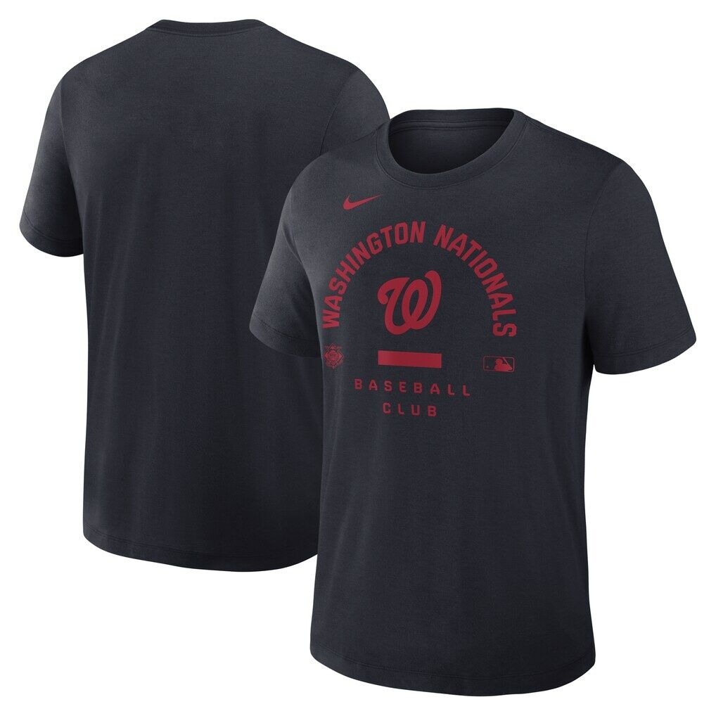 Washington Nationals Nike Authentic Collection Early Work Tri-Blend Dri-FIT T-Shirt