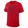 Los Angeles Angels Nike Authentic Collection Early Work Tri-Blend Dri-FIT T-Shirt - Red - Side View