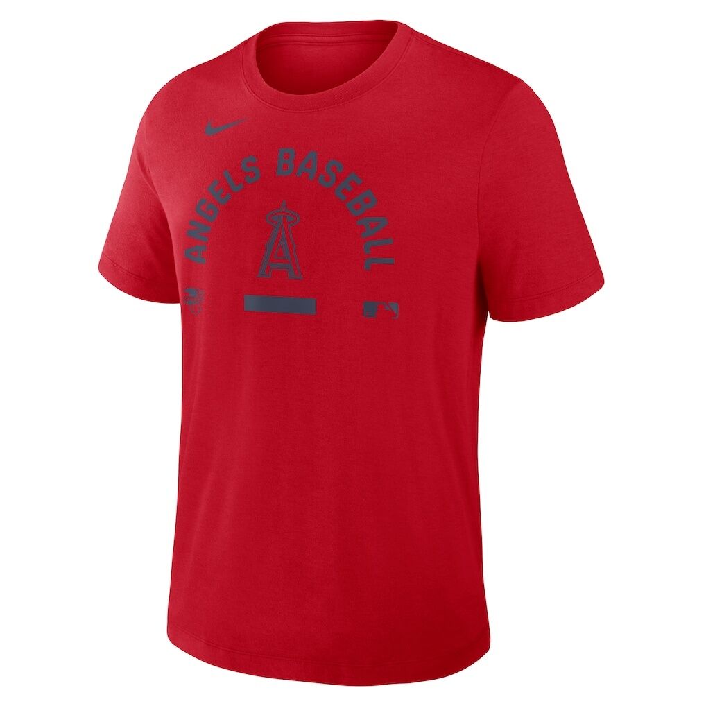Los Angeles Angels Nike Authentic Collection Early Work Tri-Blend Dri-FIT T-Shirt