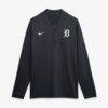Detroit Tigers Nike Authentic Collection Dri-FIT Raglan Half-Zip Pullover - Navy - Alt1