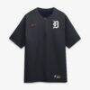 Detroit Tigers Nike Authentic Collection Dri-FIT Quarter-Zip Windshirt - Navy - Alt1
