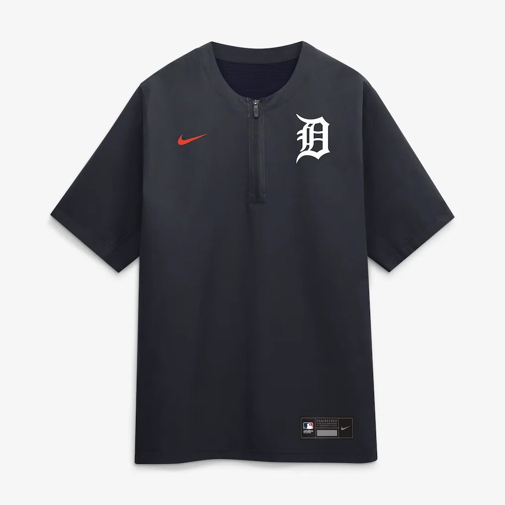 Detroit Tigers Nike Authentic Collection Dri-FIT Quarter-Zip Windshirt