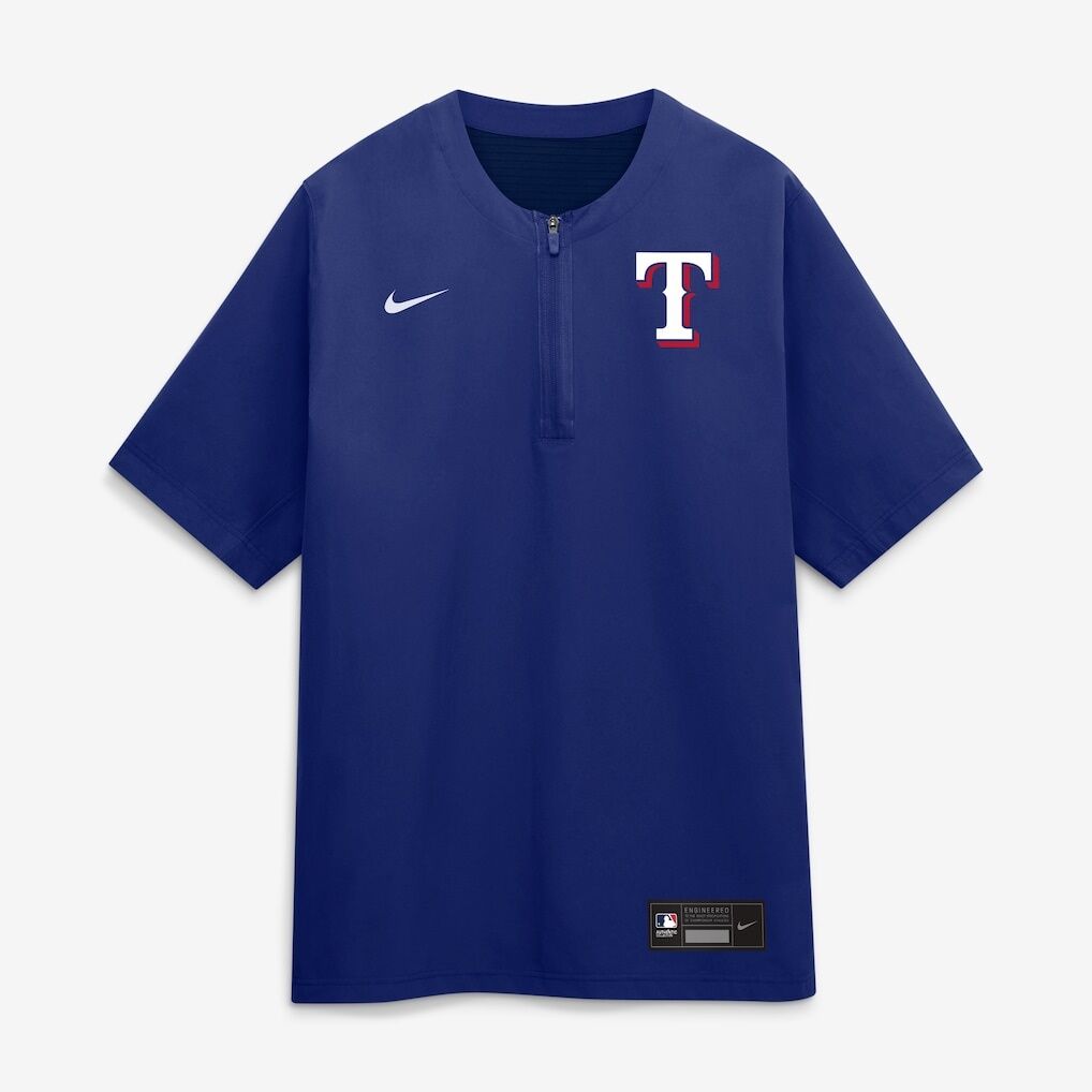 Texas Rangers Nike Authentic Collection Dri-FIT Quarter-Zip Windshirt – Royal