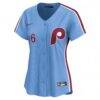 Ryan Howard Philadelphia Phillies Nike Women's Alternate 2 Limited Jersey - Light Blue - Side View