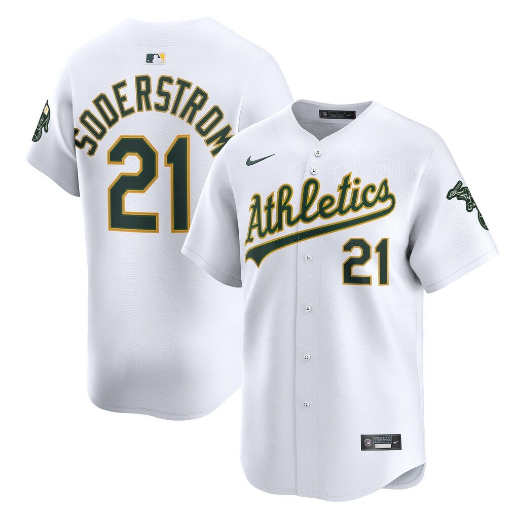 Tyler Soderstrom Athletics Nike Home Limited Player Jersey
