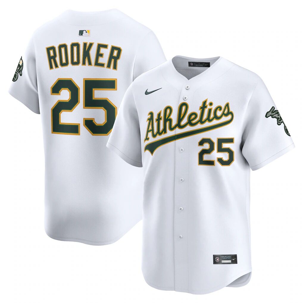 Brent Rooker Athletics Nike Home Limited Player Jersey