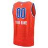Oklahoma City Thunder Fashion7 Fast Break Custom Jersey - Orange - Detail View
