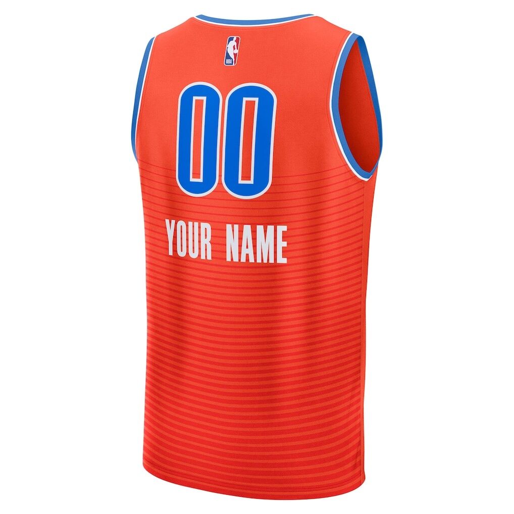 Oklahoma City Thunder Fashion7 Fast Break Custom Jersey - Statement Edition