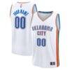 Oklahoma City Thunder Fashion7 Fast Break Custom Jersey - White - Front View