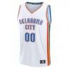 Oklahoma City Thunder Fashion7 Fast Break Custom Jersey - White - Side View