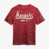 Los Angeles Angels Nike Authentic Collection City Connect Velocity Dri-FIT T-Shirt - Red - Front View