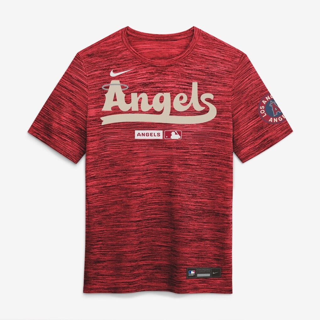 Los Angeles Angels Nike Authentic Collection City Connect Velocity Dri-FIT T-Shirt